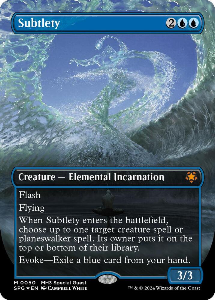 Subtlety Borderless Textured Foil 50 (Special Guests)  - Foil | Good Games Adelaide SA