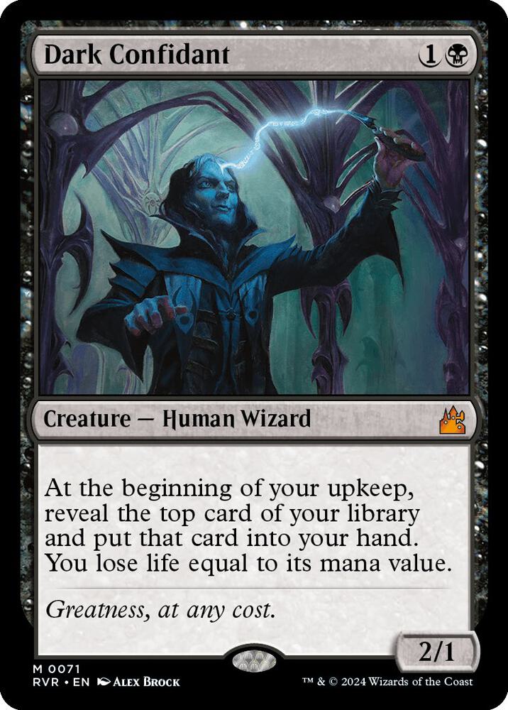 Dark Confidant 71 (Ravnica Remastered)  - Foil | Good Games Adelaide SA