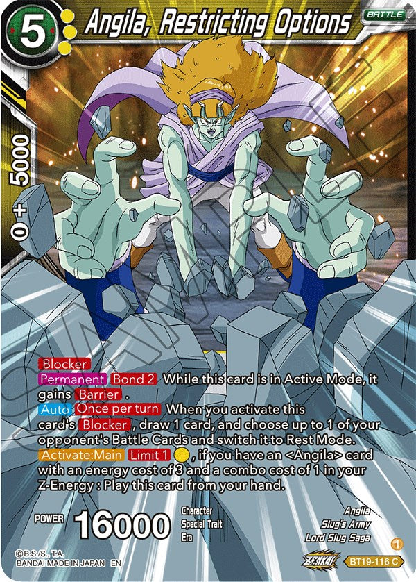 Angila, Restricting Options (BT19-116) [Fighter's Ambition] | Good Games Adelaide SA