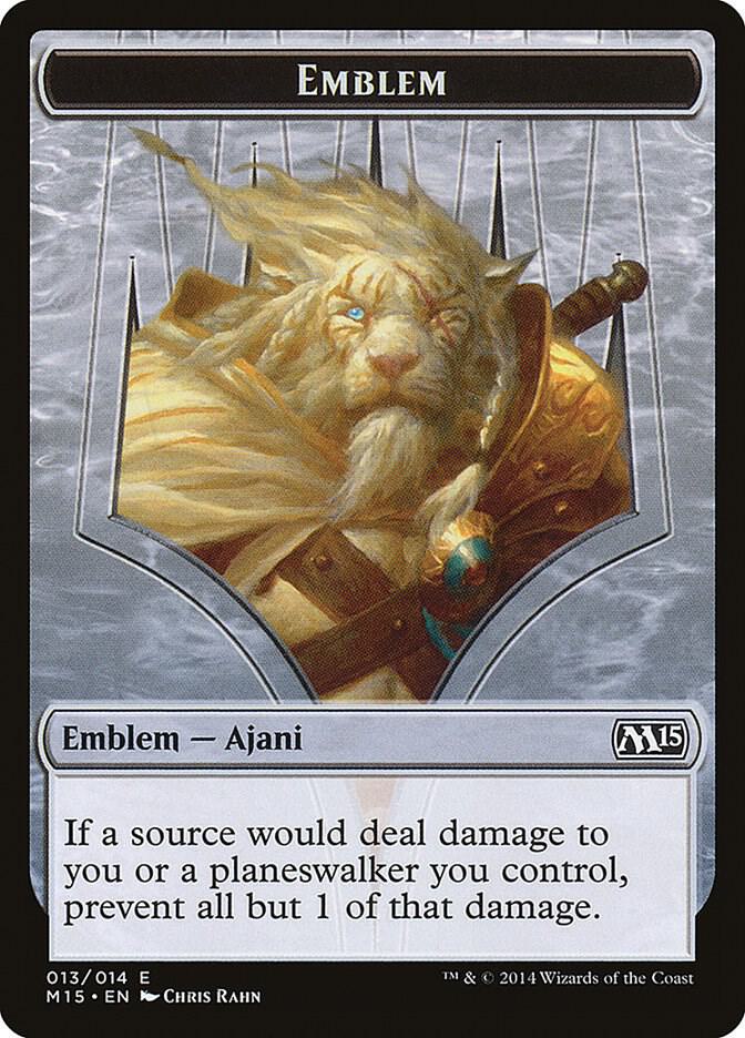 Emblem Ajani Steadfast 13 (Magic 2015 (M15))  | Good Games Adelaide SA