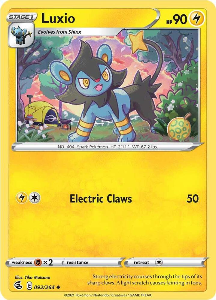 Luxio 092/264 (SWSH08: Fusion Strike)  | Good Games Adelaide SA