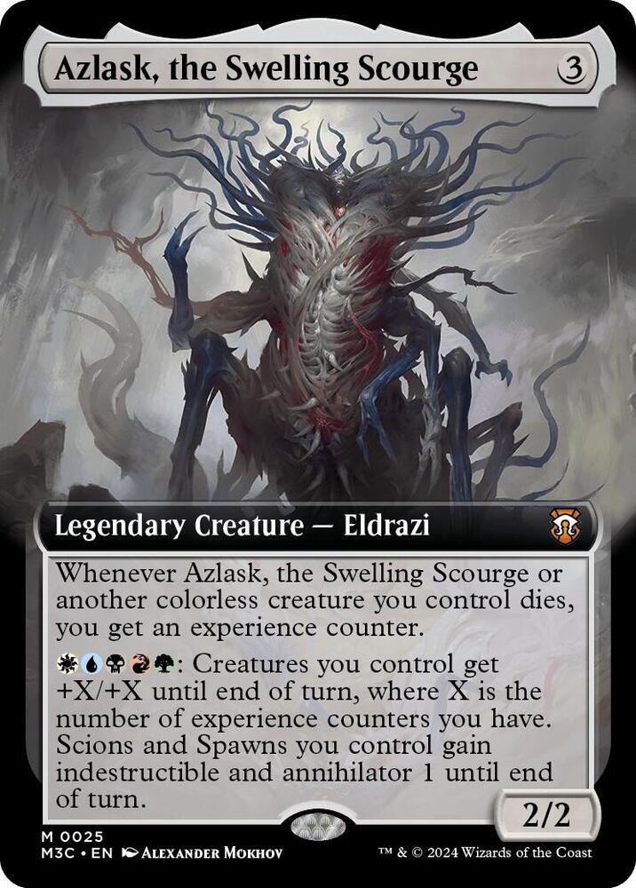 Azlask, the Swelling Scourge 25/411 (Commander: Modern Horizons 3)  - Extended Art Foil | Good Games Adelaide SA