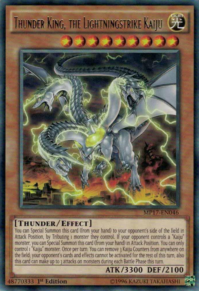Thunder King, the Lightningstrike Kaiju [MP17-EN046] Rare | Good Games Adelaide SA