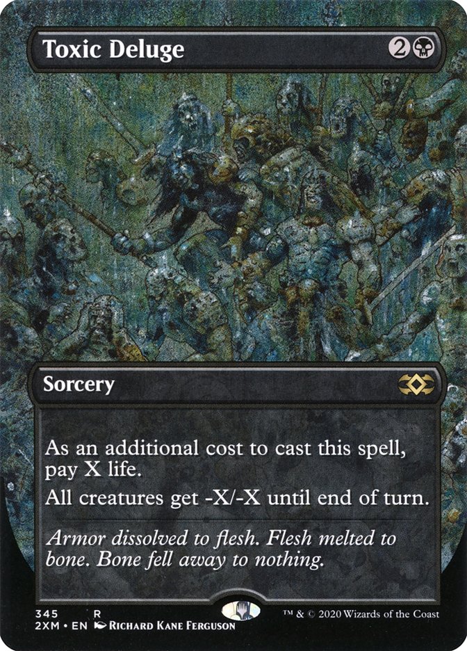 Toxic Deluge (Borderless) [Double Masters] | Good Games Adelaide SA
