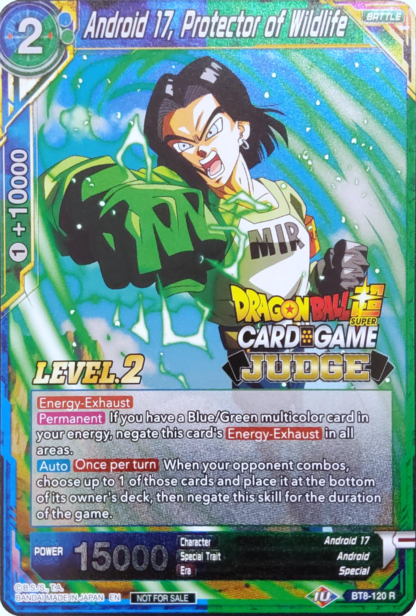 Android 17, Protector of Wildlife (Level 2) (BT8-120) [Judge Promotion Cards] | Good Games Adelaide SA