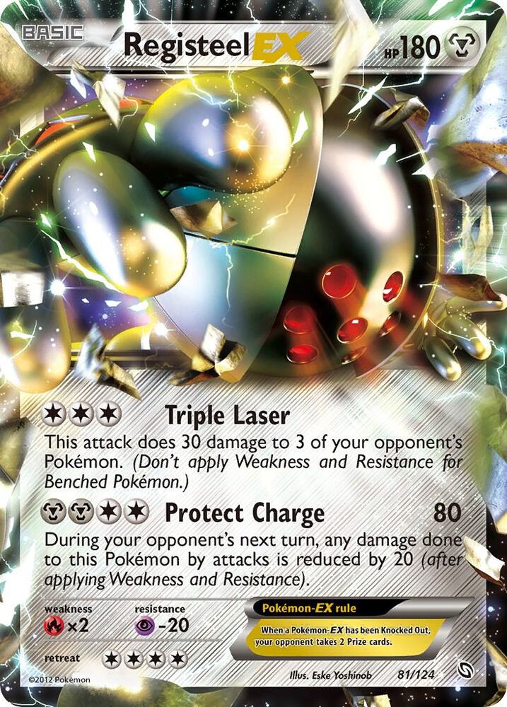 Registeel EX 81/124 (Dragons Exalted)  - Holofoil | Good Games Adelaide SA