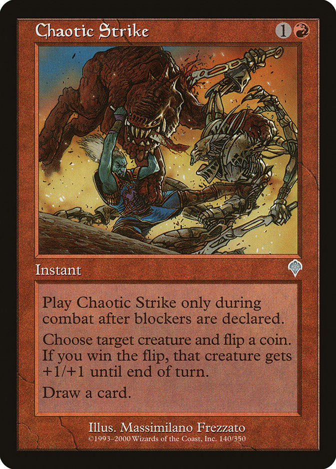 Chaotic Strike 140 (Invasion)  - Foil | Good Games Adelaide SA