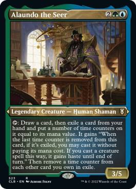 Alaundo the Seer Foil Etched 523 (Commander Legends: Battle for Baldur's Gate)  - Foil | Good Games Adelaide SA