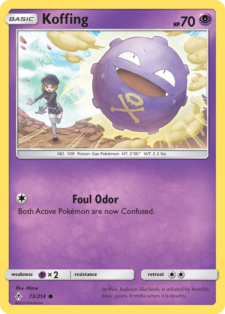 Koffing 73/214 (SM - Unbroken Bonds)  | Good Games Adelaide SA