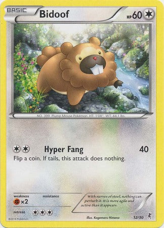 Bidoof (12/30) [XY: Trainer Kit 1 - Bisharp] | Good Games Adelaide SA