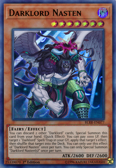 Darklord Nasten [BLRR-EN077] Ultra Rare | Good Games Adelaide SA