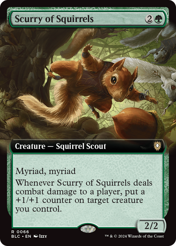 Scurry of Squirrels (Extended Art) [Bloomburrow Commander] | Good Games Adelaide SA