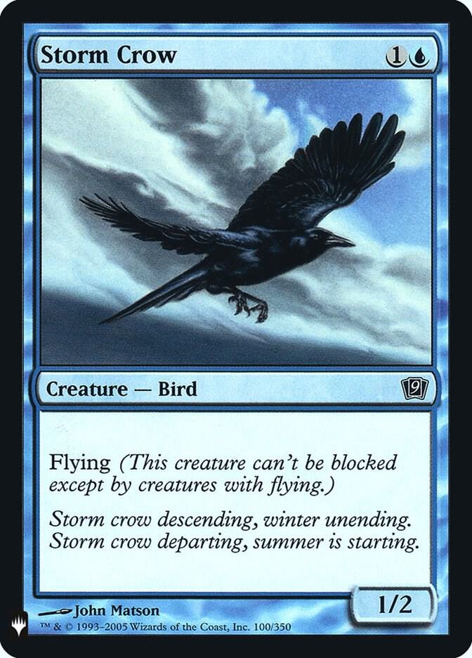 Storm Crow 9ED 100 (The List Reprints)  - Foil | Good Games Adelaide SA