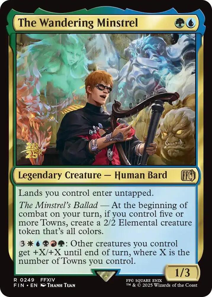 The Wandering Minstrel 249 (Prerelease Cards)  - Foil | Good Games Adelaide SA