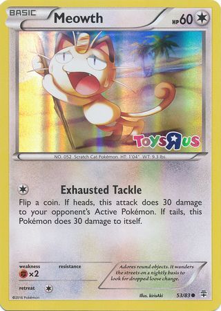 Meowth (53/83) (Toys R Us Promo) [XY: Generations] | Good Games Adelaide SA