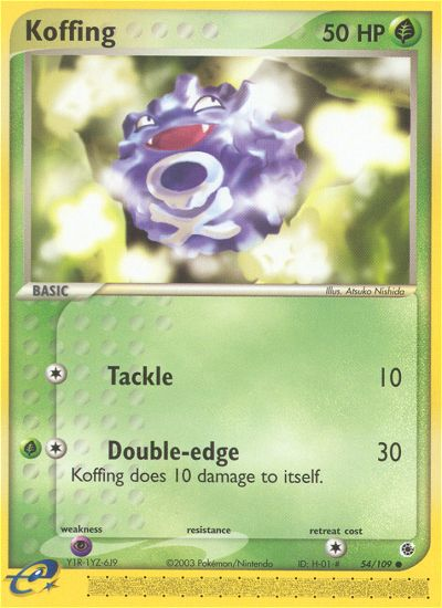 Koffing (54/109) [EX: Ruby & Sapphire] | Good Games Adelaide SA
