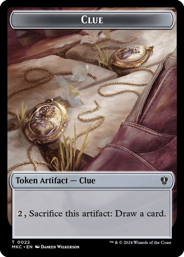 Clue Food Double Sided Token 22 // 24 (Commander: Murders at Karlov Manor)  | Good Games Adelaide SA