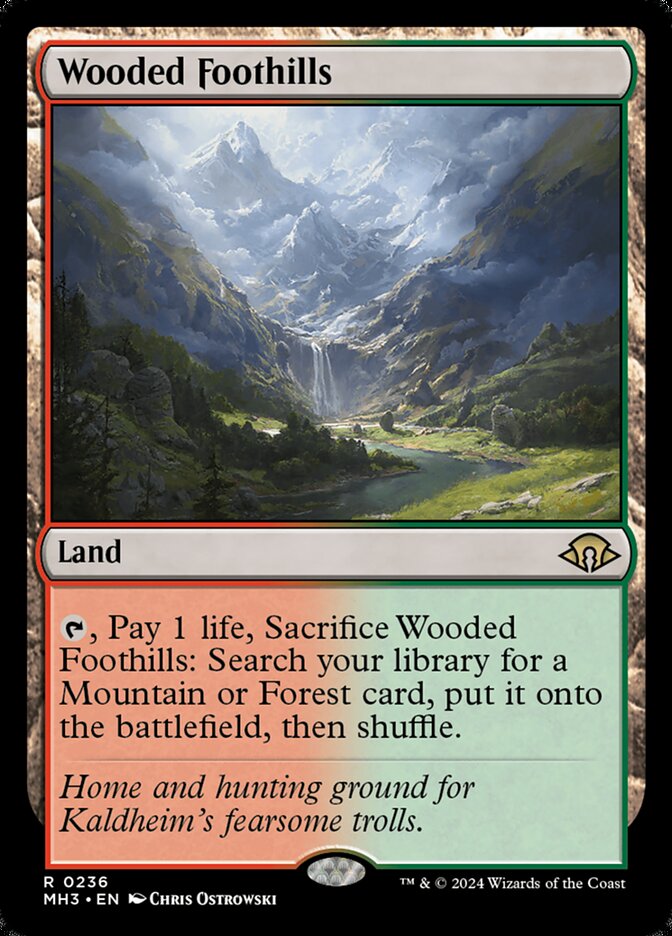 Wooded Foothills 236 (Modern Horizons 3)  - Foil | Good Games Adelaide SA