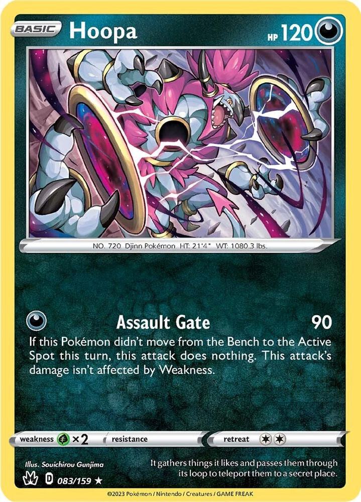 Hoopa 083/159 (Crown Zenith)  - Holofoil | Good Games Adelaide SA
