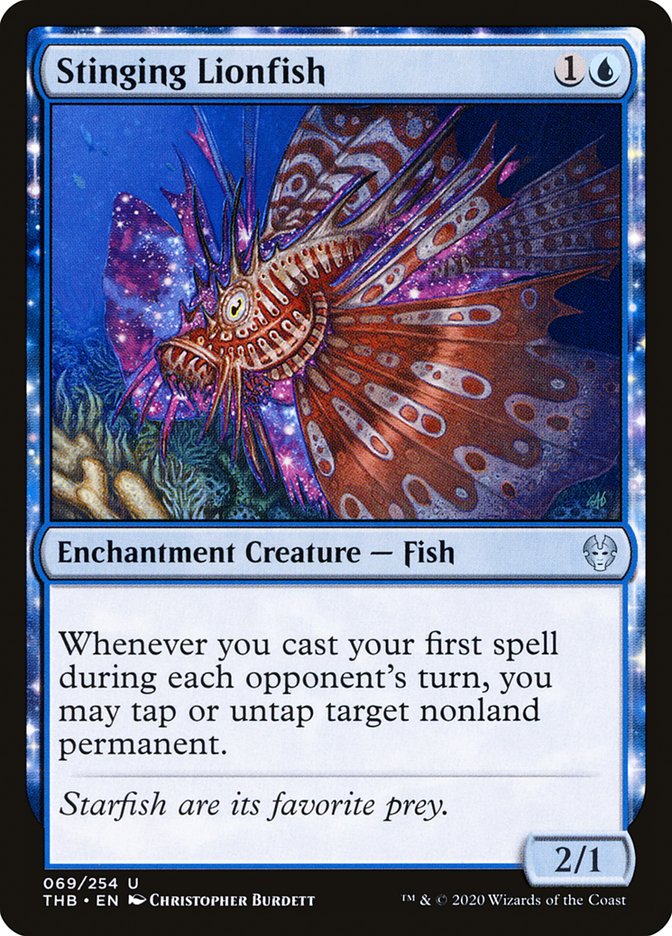 Stinging Lionfish 69 (Theros Beyond Death)  - Foil | Good Games Adelaide SA