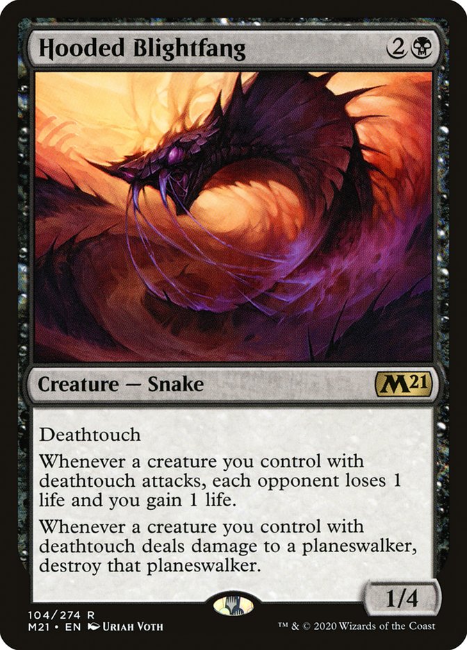 Hooded Blightfang 104 (Core Set 2021)  | Good Games Adelaide SA