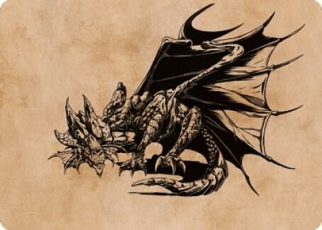 Ancient Copper Dragon Art Card 52 81 52 (Art Series: Commander Legends: Battle for Baldur's Gate)  | Good Games Adelaide SA