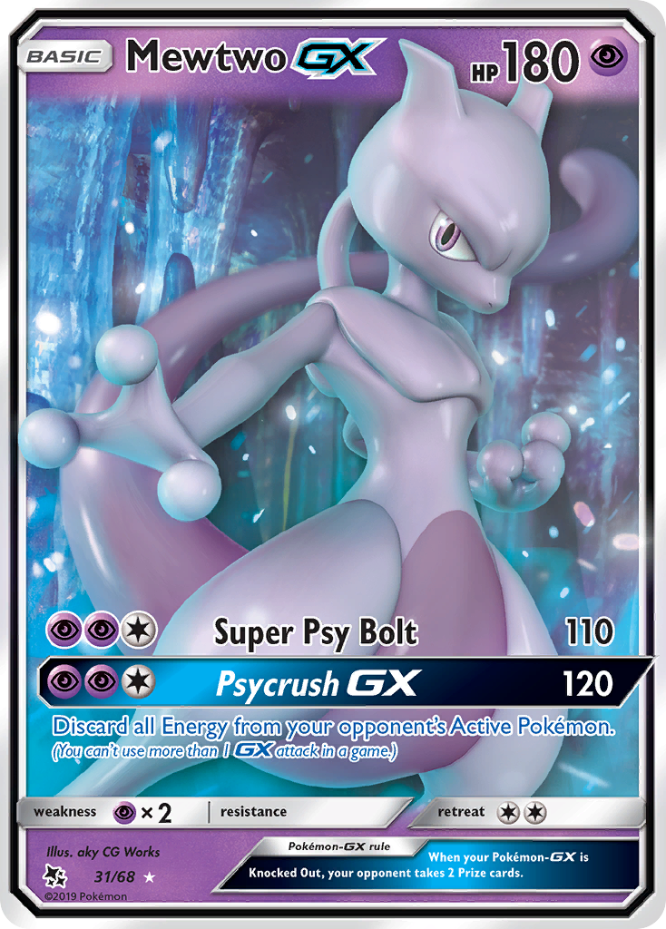Mewtwo GX (31/68) [Sun & Moon: Hidden Fates] | Good Games Adelaide SA