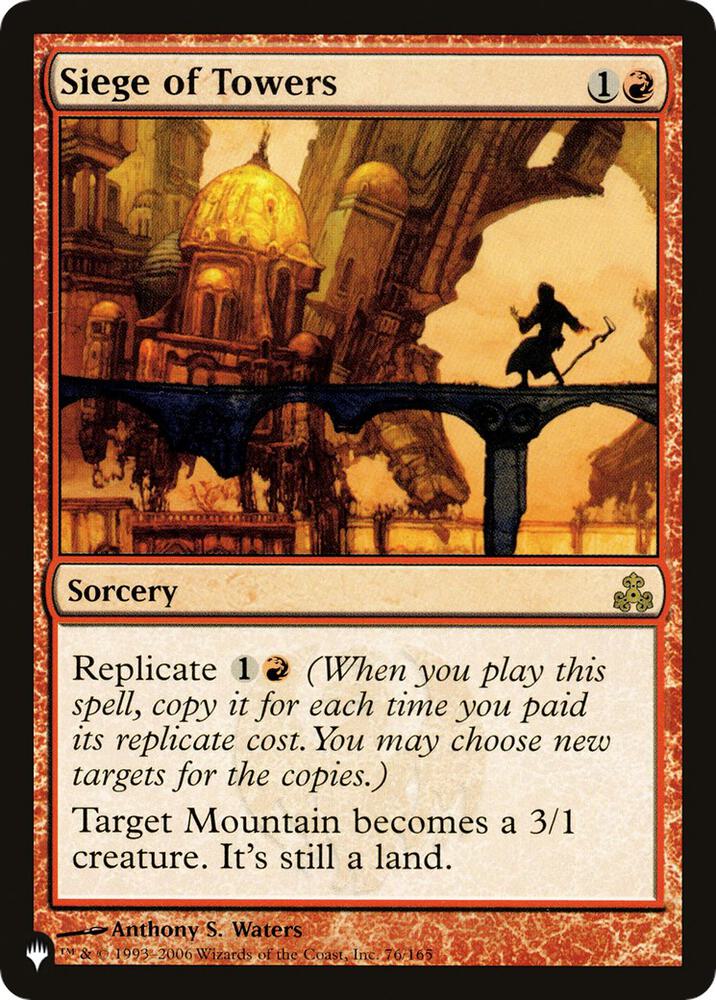 Siege of Towers 76/165 (The List Reprints)  | Good Games Adelaide SA