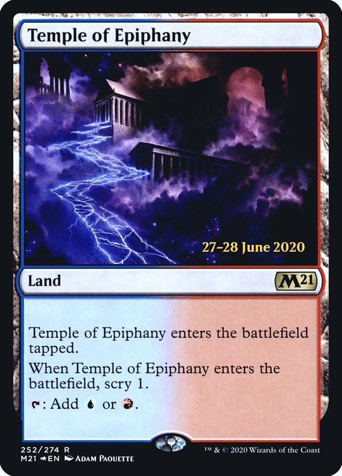 Temple of Epiphany  [Core Set 2021 Prerelease Promos] | Good Games Adelaide SA
