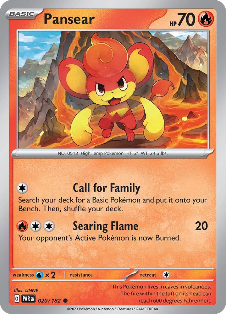 Pansear 020/182 (SV04: Paradox Rift)  - Reverse Holofoil | Good Games Adelaide SA