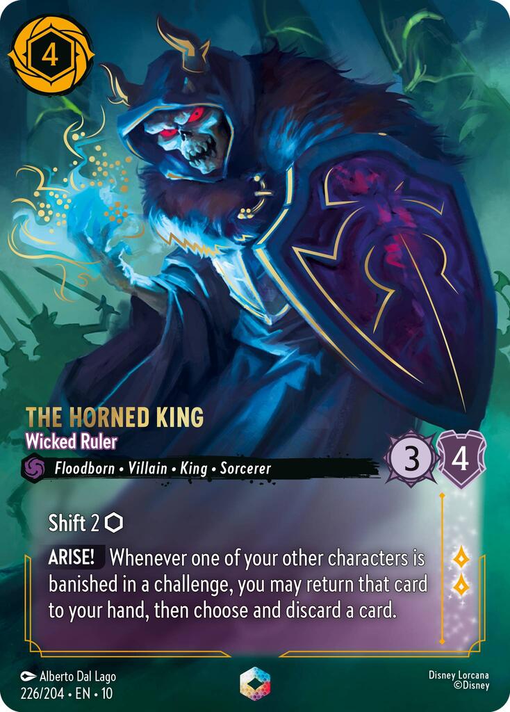 The Horned King - Wicked Ruler (Enchanted) (226/204) [Whispers in the Well] | Good Games Adelaide SA