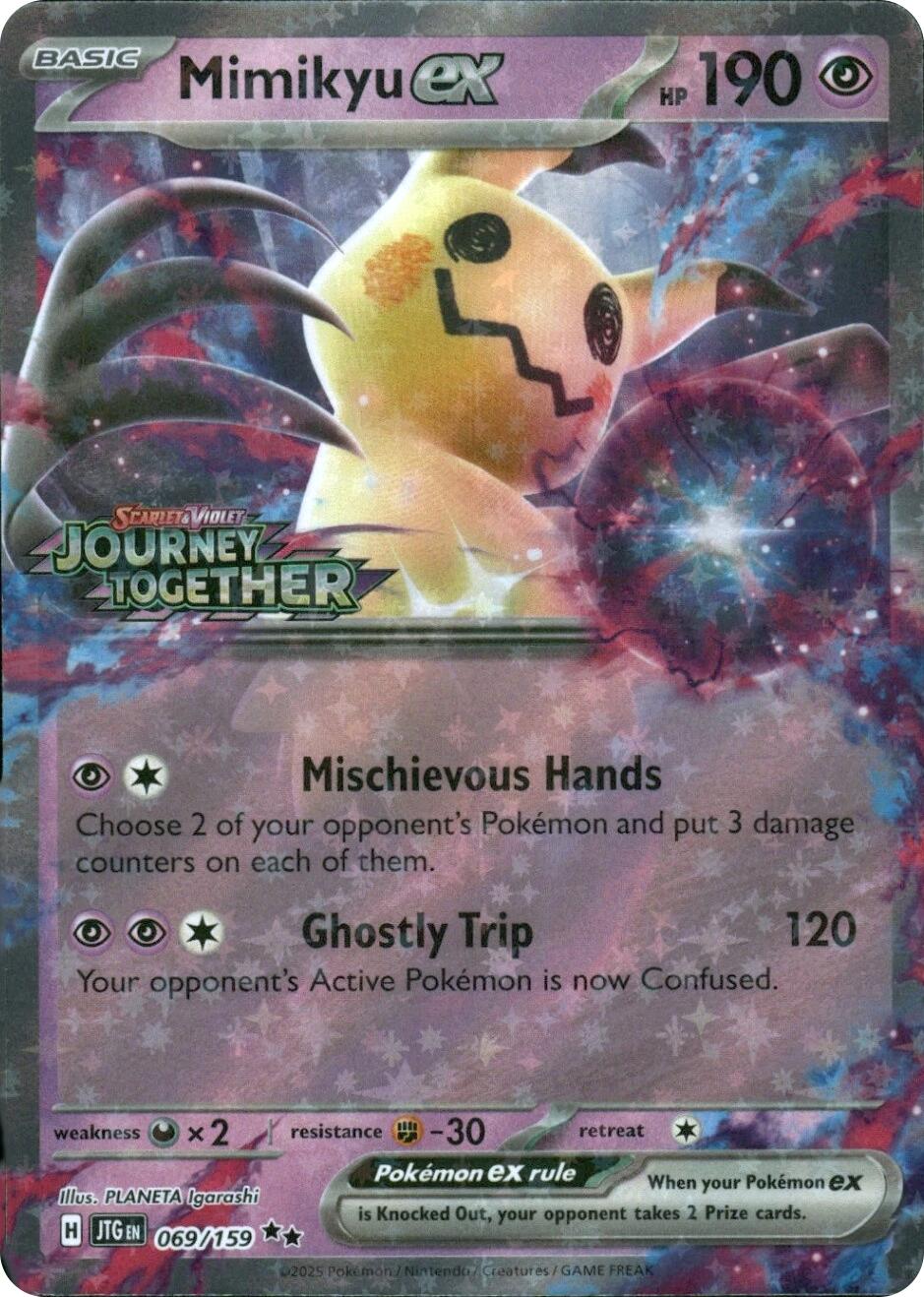 Mimikyu ex (069/159) (Journey Together Stamped) [Miscellaneous Cards] | Good Games Adelaide SA