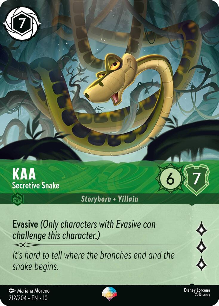 Kaa - Secretive Snake (Epic) (212/204) [Whispers in the Well] | Good Games Adelaide SA