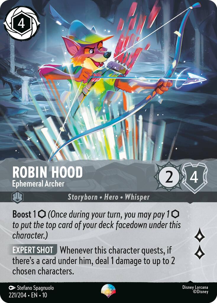 Robin Hood - Ephemeral Archer (Epic) (221/204) [Whispers in the Well] | Good Games Adelaide SA