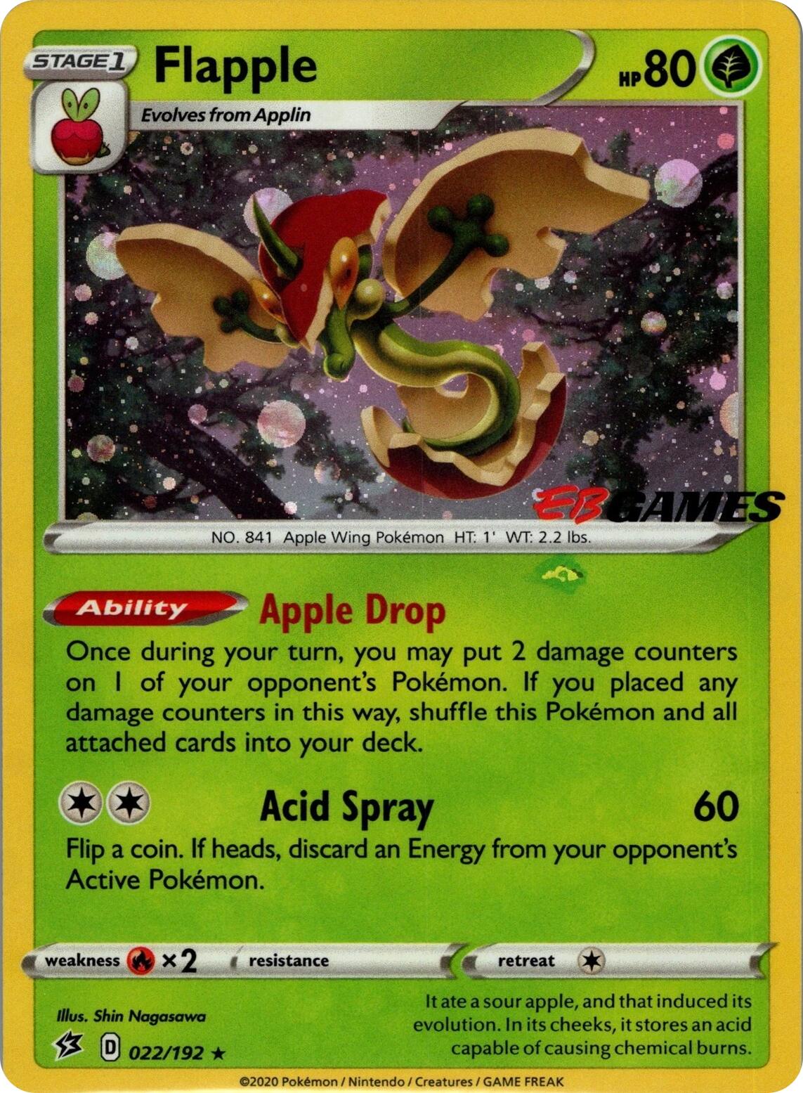 Flapple (022/192) (EB Games Exclusive APAC) [Miscellaneous Cards] | Good Games Adelaide SA