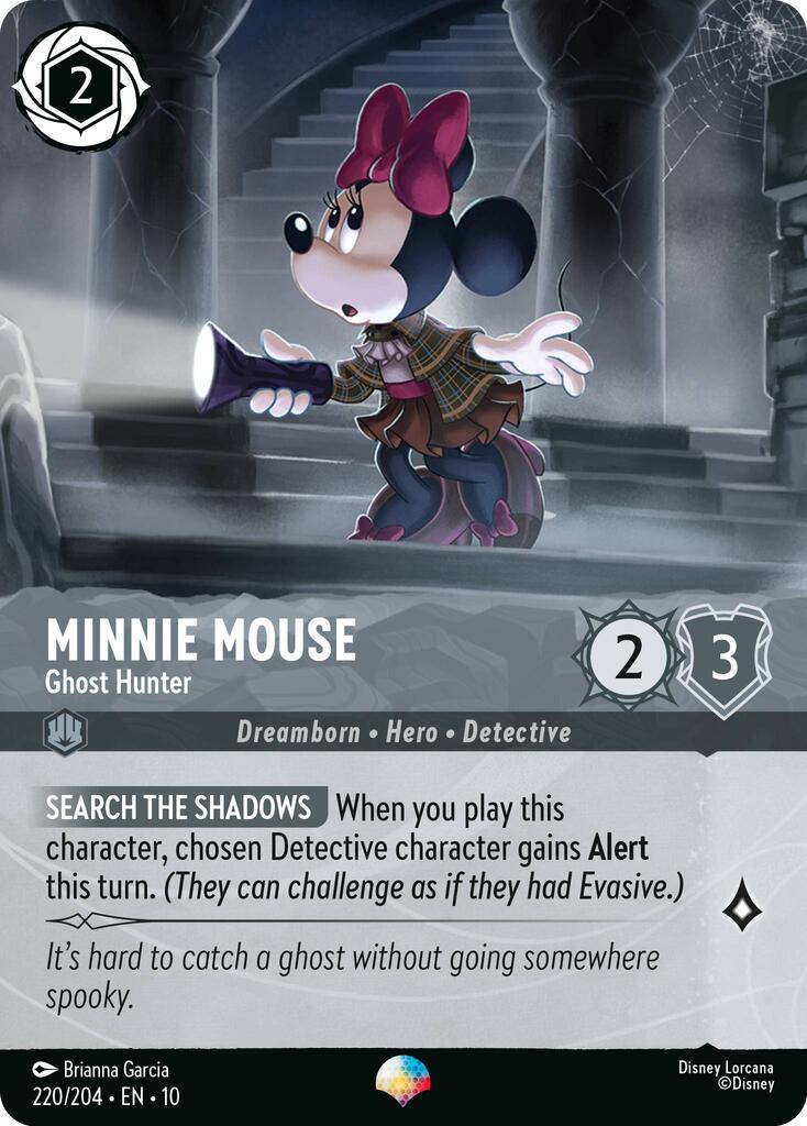 Minnie Mouse - Ghost Hunter (Epic) (220/204) [Whispers in the Well] | Good Games Adelaide SA