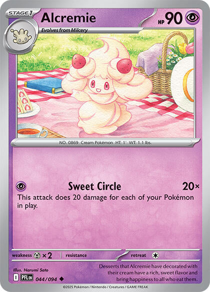 Alcremie (044/094) [Mega Evolution: Phantasmal Flames] | Good Games Adelaide SA