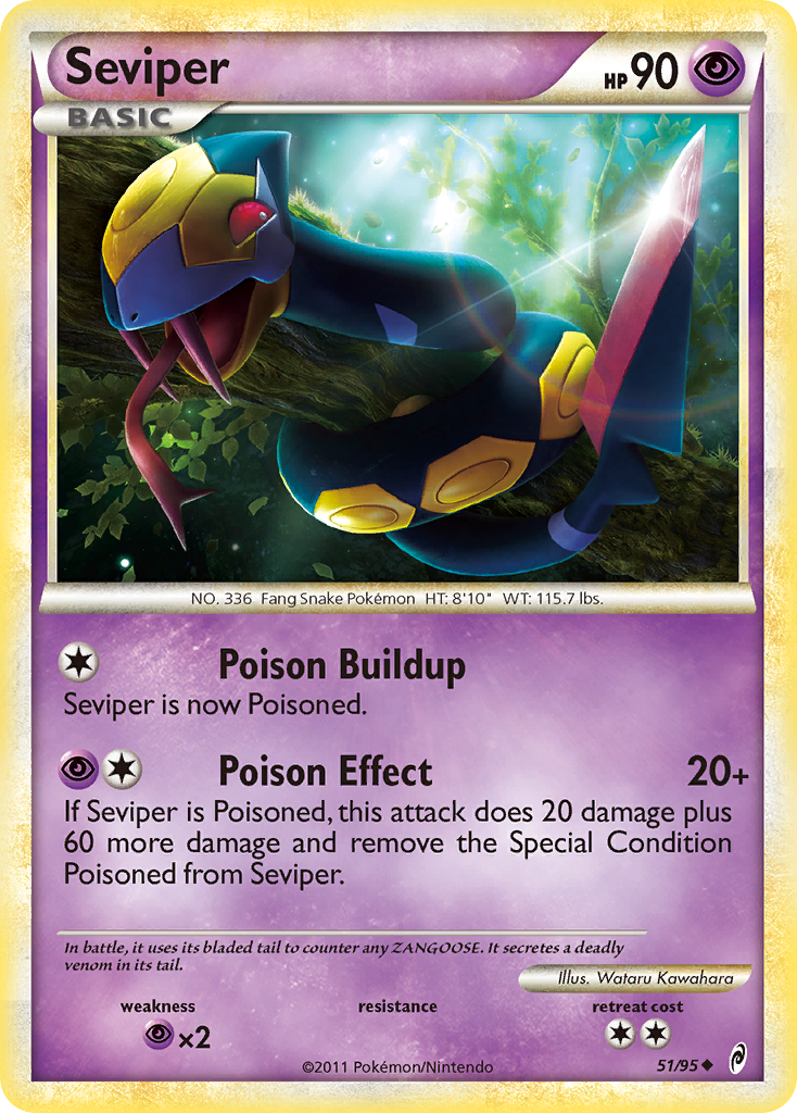 Seviper (51/95) [HeartGold & SoulSilver: Call of Legends] | Good Games Adelaide SA