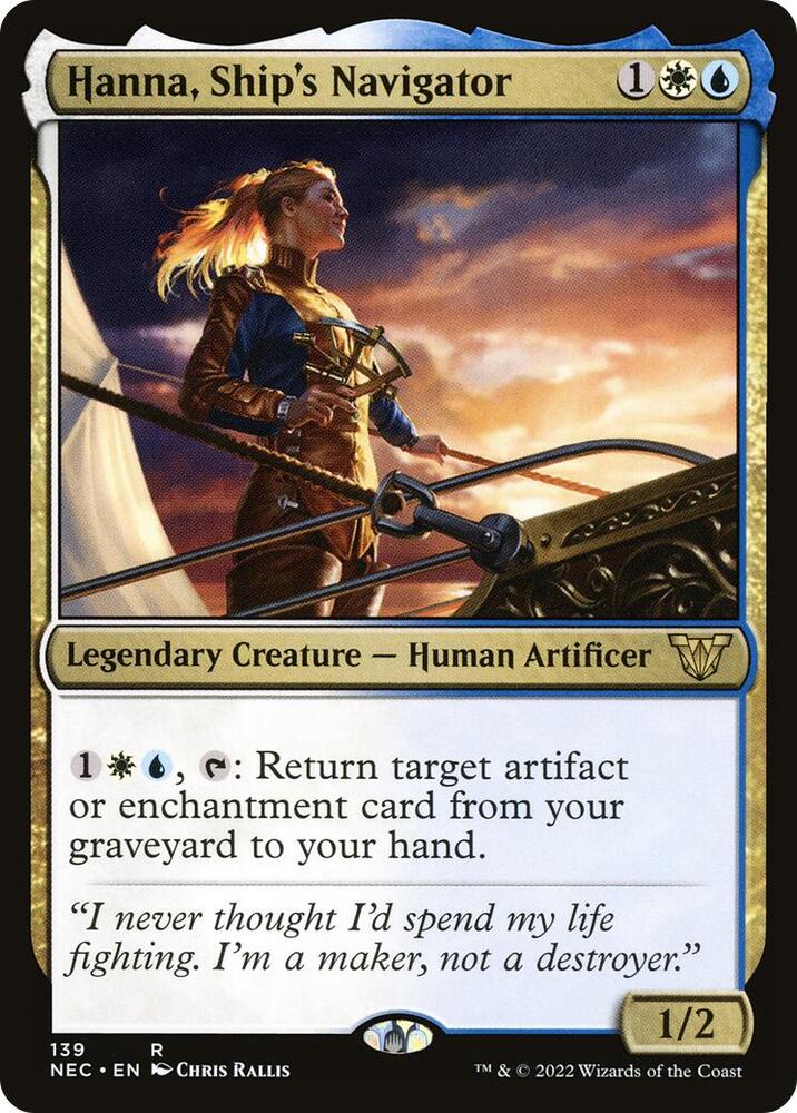 Hanna, Ship's Navigator 139/38 (Commander: Kamigawa: Neon Dynasty)  | Good Games Adelaide SA