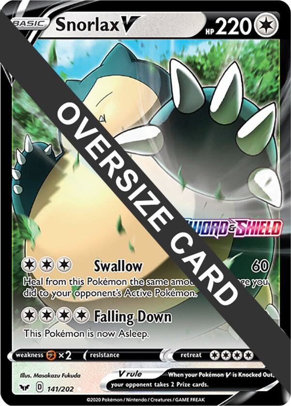 Snorlax V 141 202 141/202 (Jumbo Cards)  - Holofoil | Good Games Adelaide SA