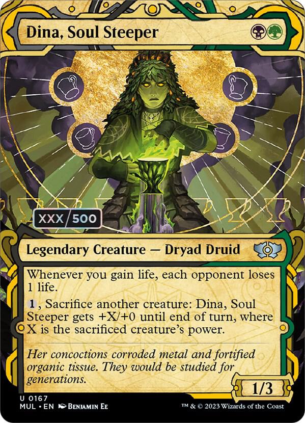 Dina, Soul Steeper Serialized 167 (March of the Machine: Multiverse Legends)  - Double Rainbow Foil | Good Games Adelaide SA