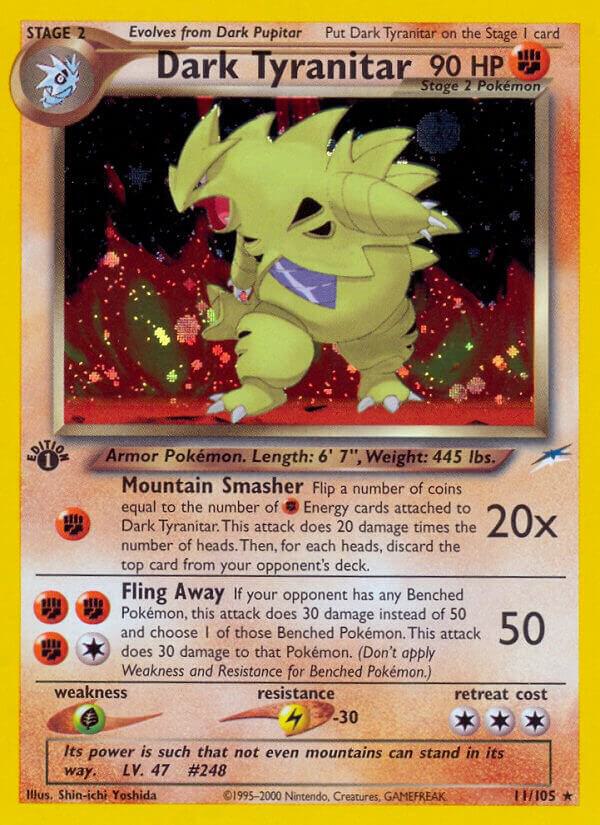 Dark Tyranitar 011/105 (Neo Destiny)  - 1st Edition Holofoil | Good Games Adelaide SA