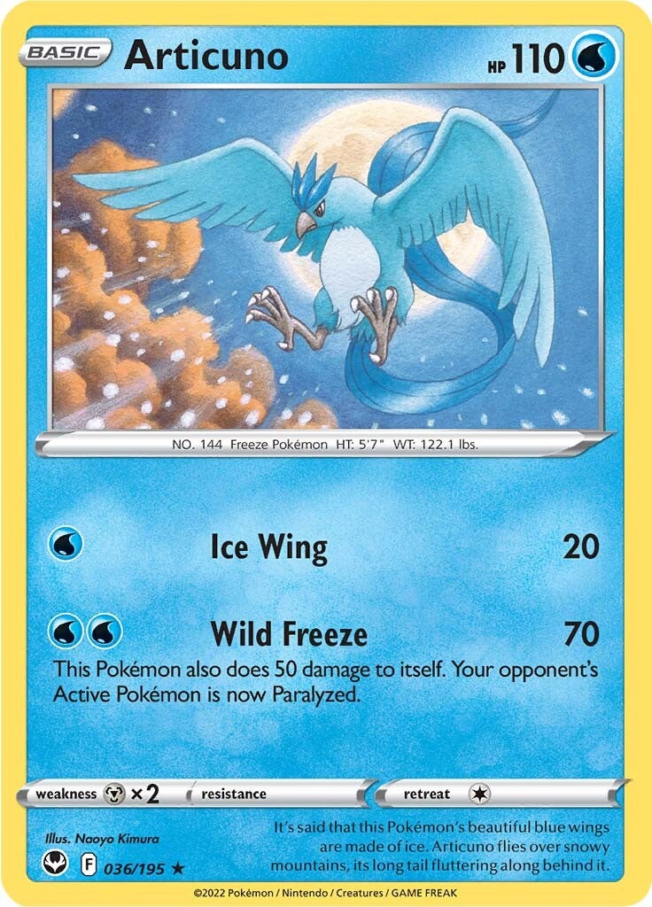 Articuno (036/195) [Sword & Shield: Silver Tempest] | Good Games Adelaide SA