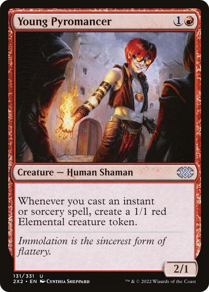 Young Pyromancer 131 (Double Masters 2022)  - Foil | Good Games Adelaide SA