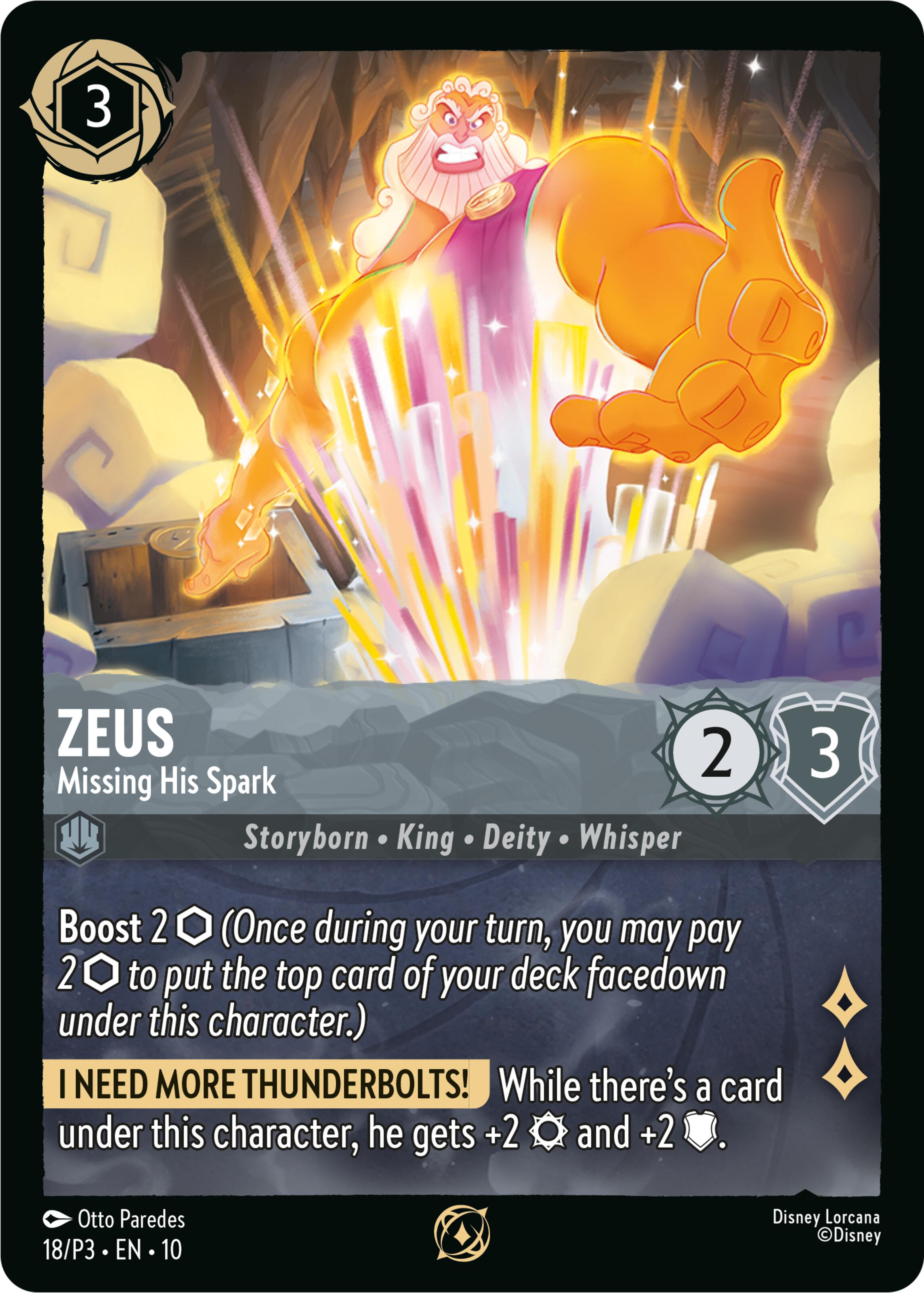 Zeus - Missing His Spark (18) [Promo Cards] | Good Games Adelaide SA