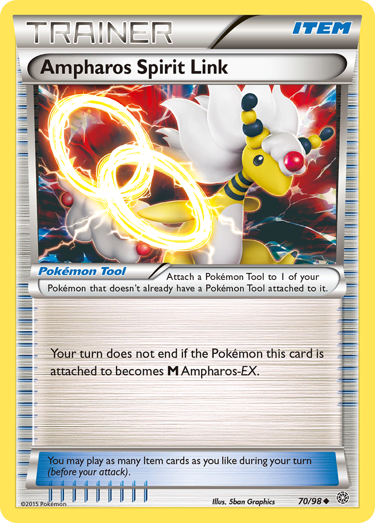 Ampharos Spirit Link (70/98) [XY: Ancient Origins] | Good Games Adelaide SA