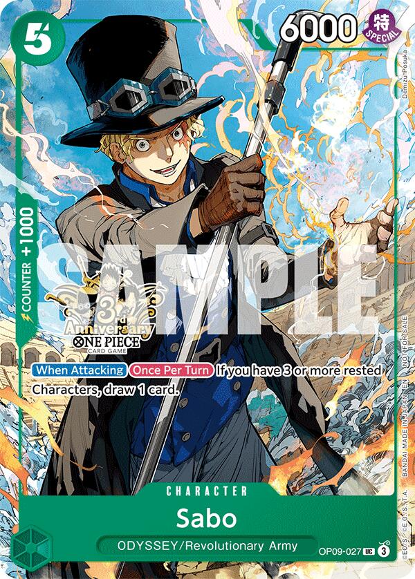 Sabo (OP09-027) (3rd Anniversary Tournament 3 Brothers Pack [Carrying On His Will: 3rd Anniversary Tournament Cards] | Good Games Adelaide SA