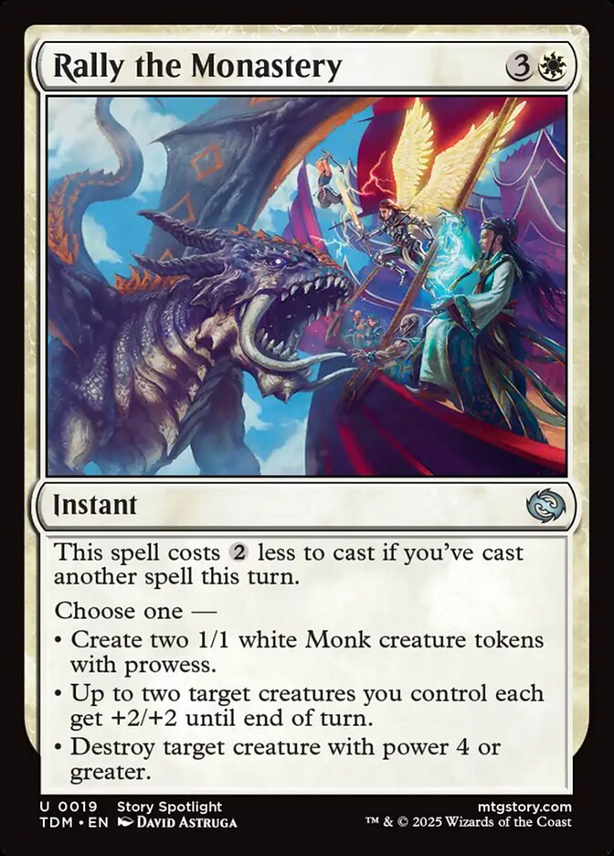 Rally the Monastery 19 (Tarkir: Dragonstorm)  - Foil | Good Games Adelaide SA