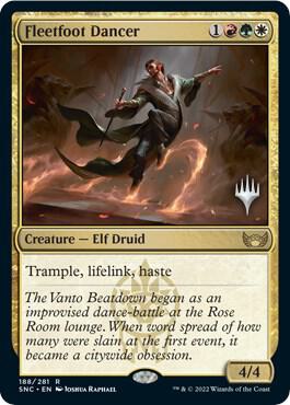 Fleetfoot Dancer 188 (Promo Pack: Streets of New Capenna)  - Foil | Good Games Adelaide SA