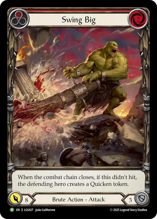 Swing Big (Extended Art) [LGS427] (Promo)  Rainbow Foil | Good Games Adelaide SA